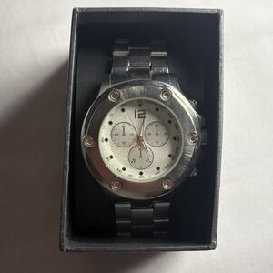 VINTAGE FMD Quartz Watch Men Silver  New